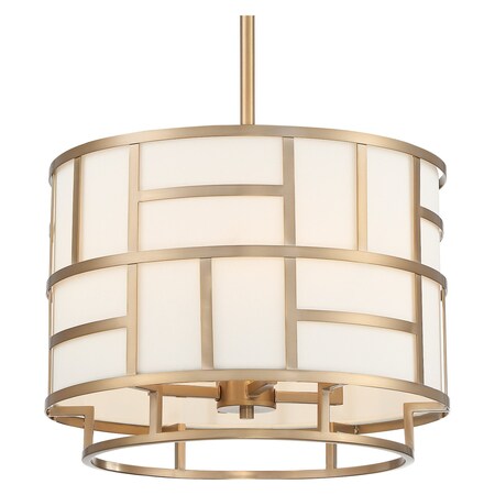 Crystorama Libby Langdon For Danielson 4 Light Vibrant Gold Chandelier DAN-404-VG